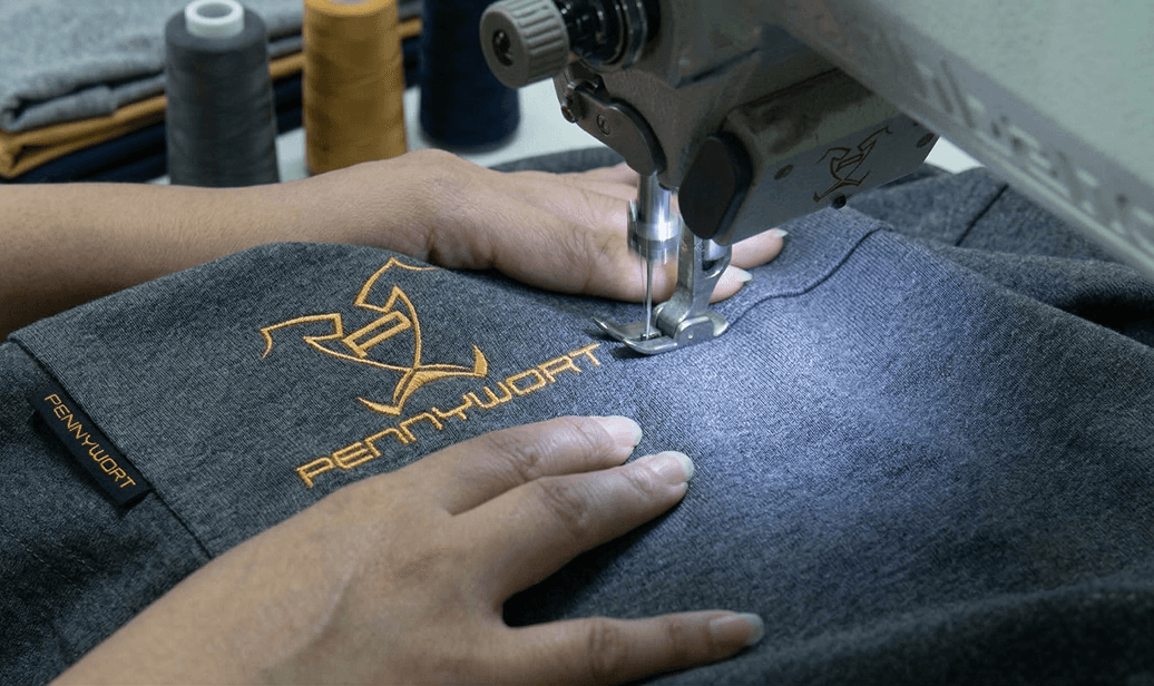 Professional suits on rack